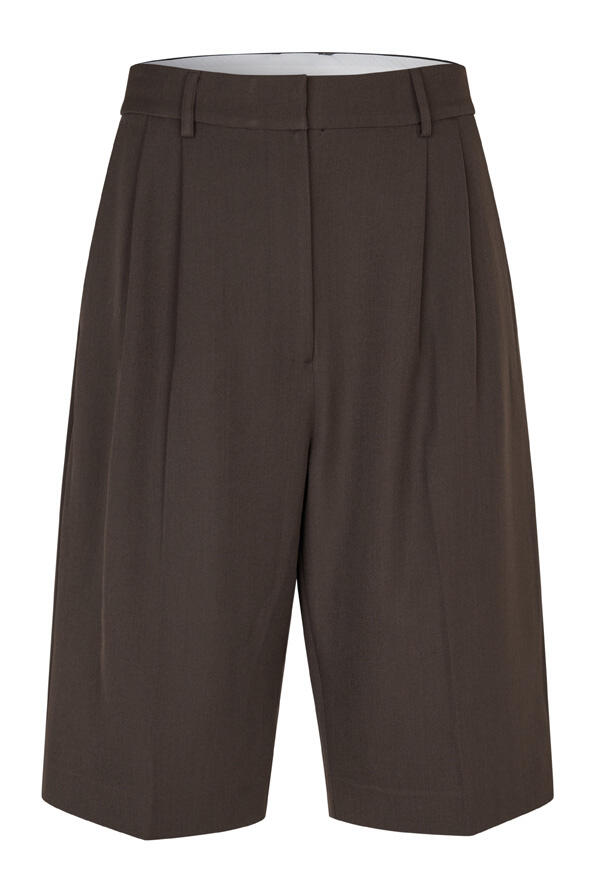 Neel shorts - Dark Brown Melange